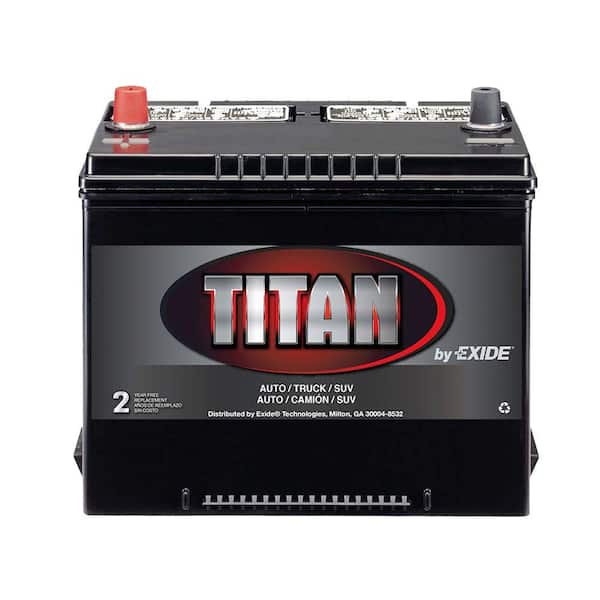 Exide Titan 12 volts Lead Acid 6-Cell 24 Group Size 585 Cold Cranking Amps (BCI) Battery