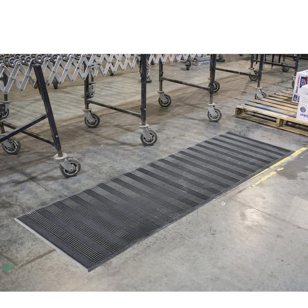 3 ft. x 6 Ft. Commercial Walkoff Entry Dual Pattern Rubber Mat