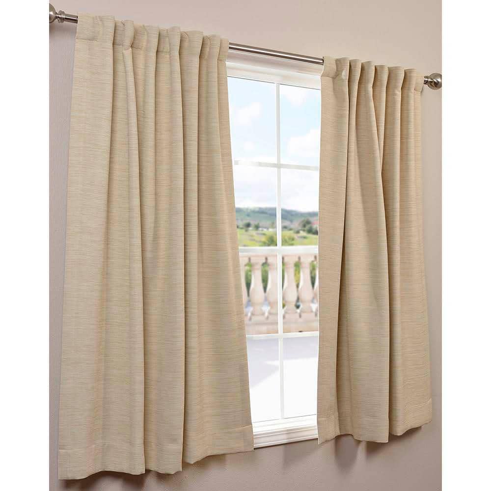 Candlelight Polyester Blackout Puddle Length Drape Panel