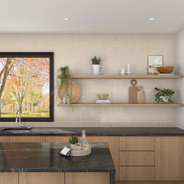 Artcrafted Dune 4 in. x 4 in. Glazed Ceramic Wall Tile (5.67 sq. ft./case)