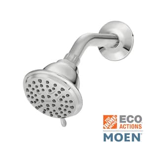 Attune 8-Spray Patterns 4 in. Single Wall Mount Fixed Shower Head in Chrome
