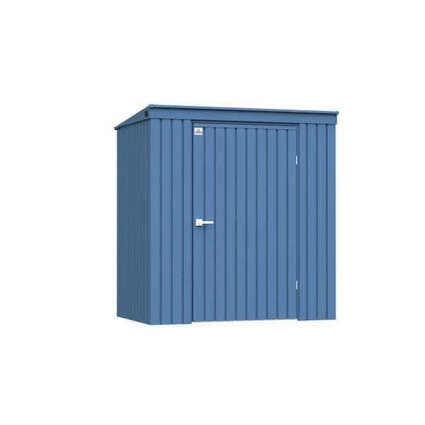 Elite 6 ft. W x 4 ft. D Blue Grey Metal Premium Vented Corrosion Resistant Steel Storage Shed 21 sq. ft.