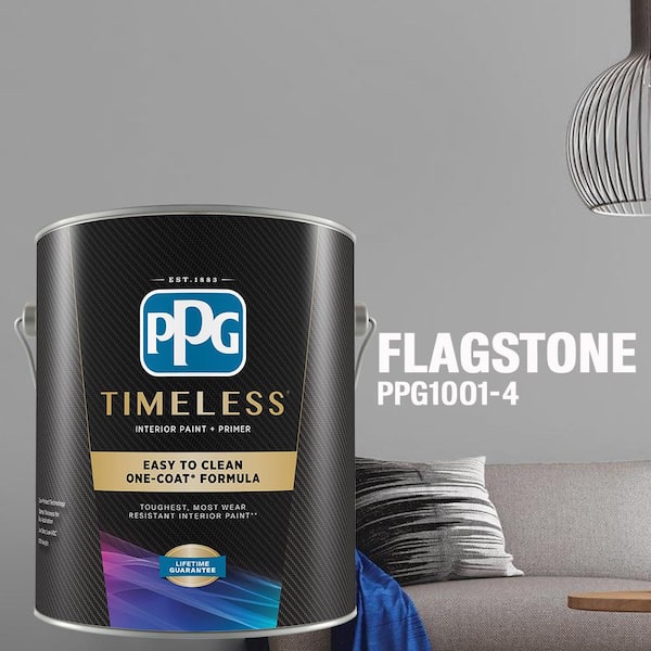 Ppg Timeless 1 Gal Ppg1001 4 Flagstone Flat Interior One Coat Paint With Primer 4t 01f - How Much Does Ppg Paint Cost