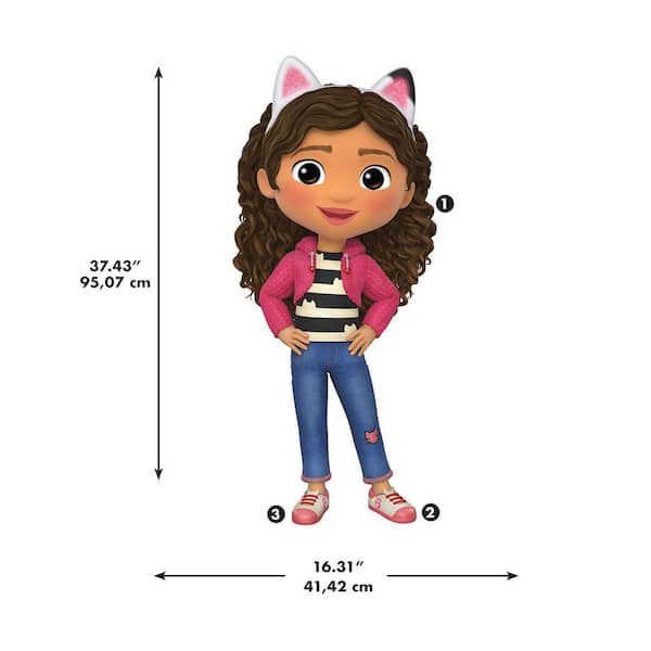 RoomMates Gabby's Dollhouse Character Removable Pink Giant Wall Decal  RMK5453GM - The Home Depot