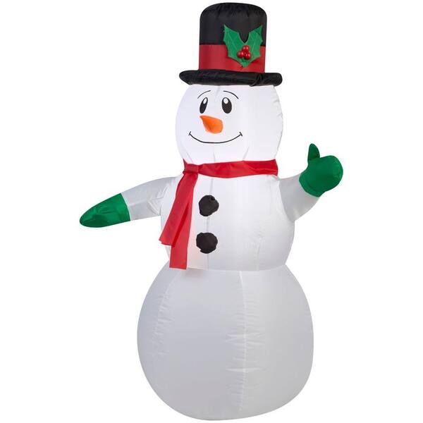 Home Accents Holiday 42 in. Lighted Inflatable Outdoor Snowman
