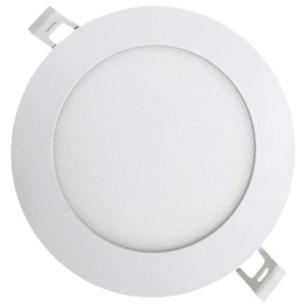 6 in. Canless Adjustable CCT Integrated LED Recessed Light Trim for New Construction, Remodel and Retrofit (4-Pack) price history on PriceWatchPro