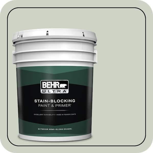 BEHR ULTRA 5 gal. #N390-2 Flora Semi-Gloss Enamel Exterior Paint & Primer