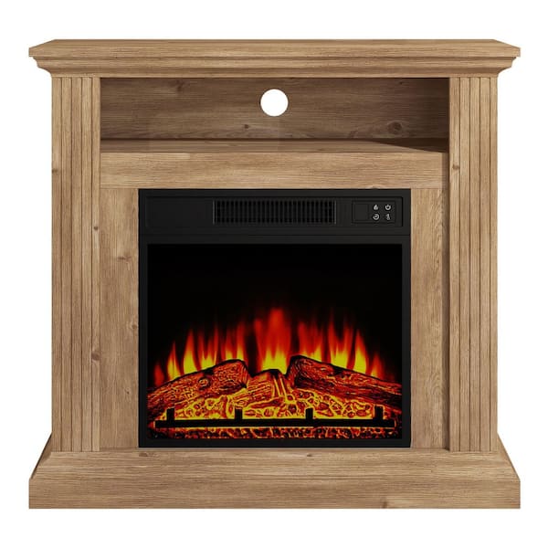 FESTIVO 32 in. Freestanding Electric Fireplace in Oak Wood