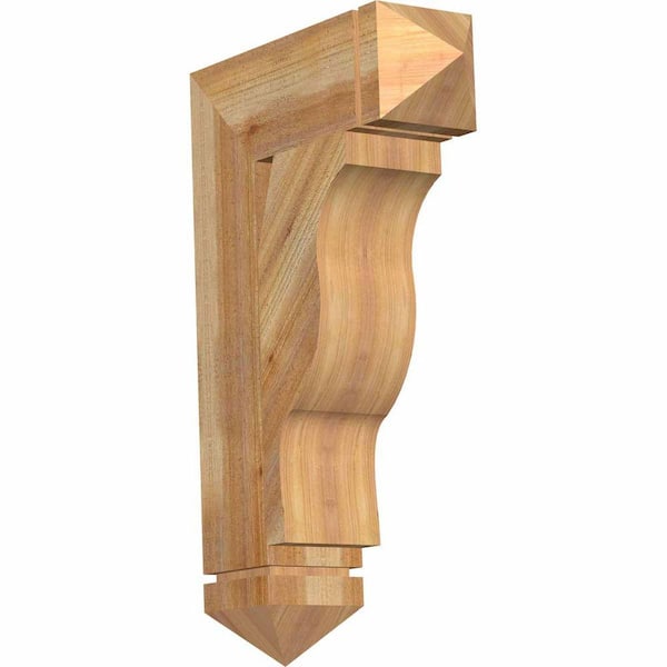 Ekena Millwork 6 in. x 32 in. x 20 in. Western Red Cedar Funston Arts and Crafts Rough Sawn