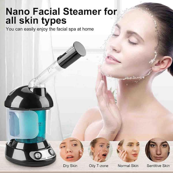 Anqtovp Nano Ionic Facial Steamer with Extendable 360° Rotating