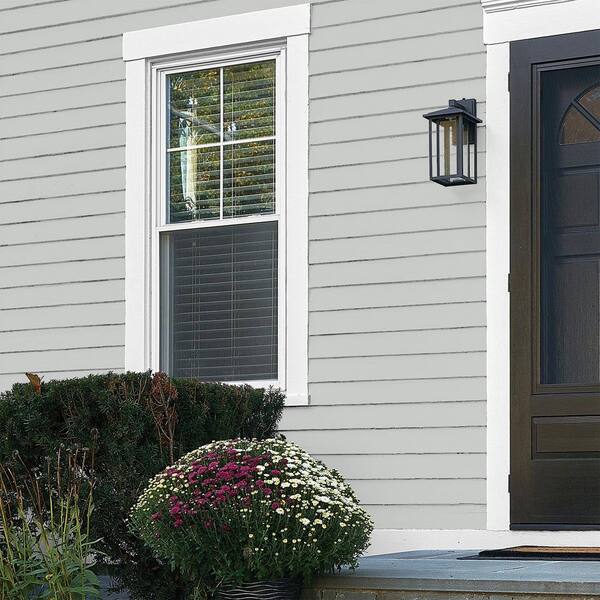 Glidden Essentials 1 gal. PPG0994-2 Pittsburgh Gray Flat Exterior