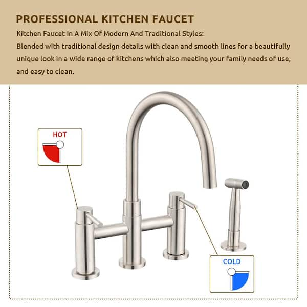 8535, Kitchen faucet with dishwasher valve