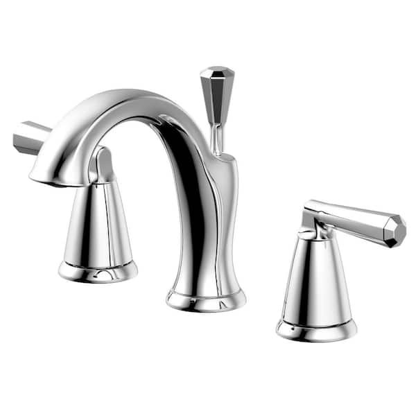 Fontaine by Italia Liege Double Handle 8 in. Widespread Bathroom Faucet ...