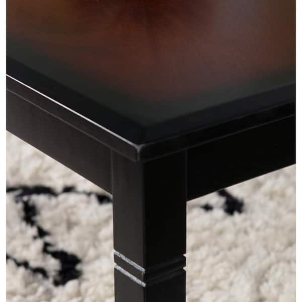 Linon Home Decor Camden 37 In Black Cherry Medium Rectangle Wood Coffee Table 64022blkchy01kdu The Home Depot