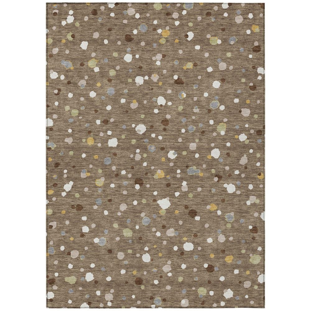 Chantille Machine Washable Indoor/Outdoor Abstract ACN2518 Brown 5 ft. x 7 ft. 6 in. Area Rug price history on PriceWatchPro