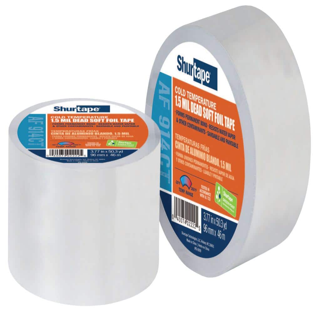 IPG Cold Weather Aluminum Foil Tape UL-723 3" x 50yds Single Roll-Free Shipping 