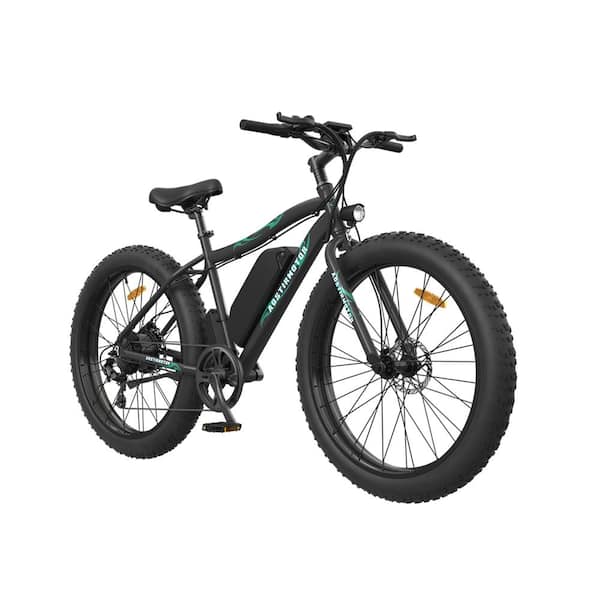 Unbranded 26 in. 500-Watt Fat Tire Electric Bike in Black