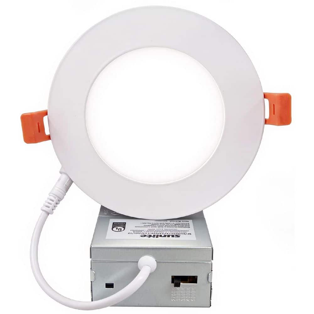 3 in. Adjustable CCT New Construction and Remodel IC Rated Dimmable Indoor Integrated LED Round Slim Recessed Light Trim price history on PriceWatchPro