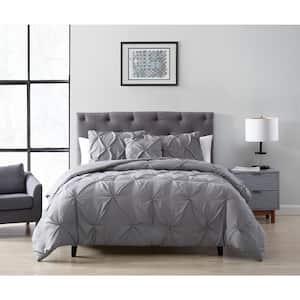Spruce 4-Piece Gray Queen Comforter Set