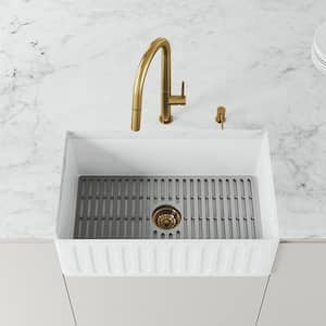 Kitchen Sink Strainer in Matte Gold