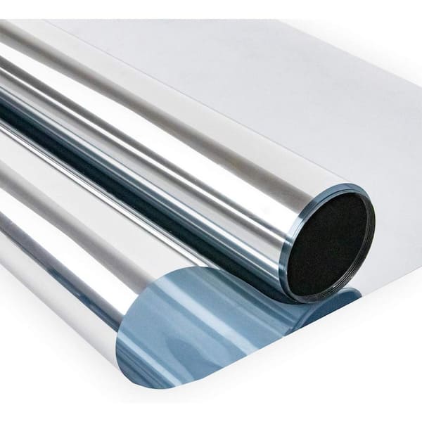 36 in. W x 180 in. L Heat Control Mirrored Privacy Window Film