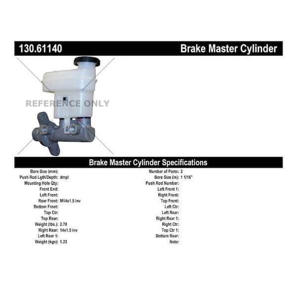 Centric Parts Brake Master Cylinder