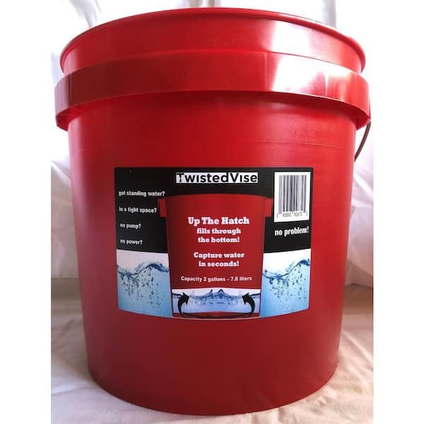 TwistedVise Up The Hatch Bucket Fills from The Bottom 2 gal. size