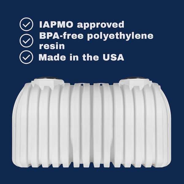 VPC 1200 Gal. White Polyethylene Single Compartment Underground