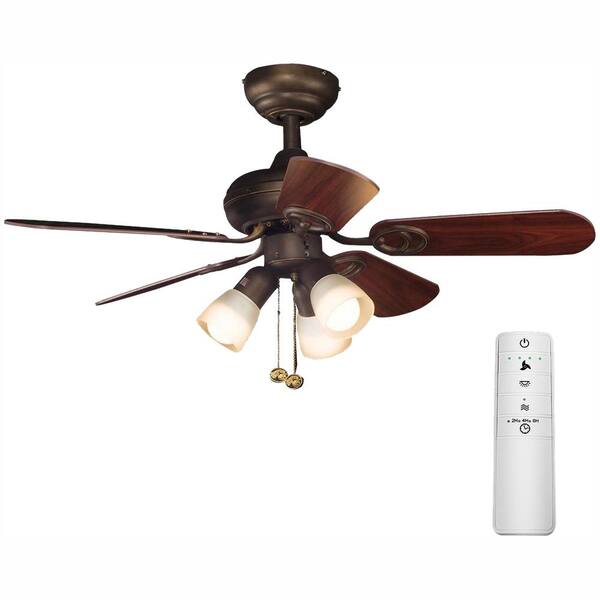 Hampton Bay San Marino 36 in. LED Oil-Rubbed Bronze Smart Ceiling Fan with Light Kit and WINK Remote Control