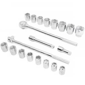 3/4 in. Drive Socket Wrench Set Standard SAE Tools (21-Piece)