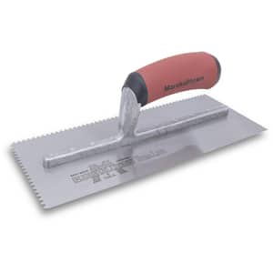 11 in. x 7/32 in. x 5/32 in. V-Notch Flooring Trowel with Durasoft Handle
