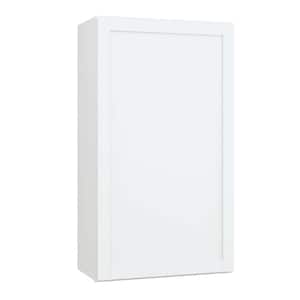 Courtland 24 in. W x 12 in. D x 42 in. H Assembled Shaker Wall Kitchen Cabinet in Polar White