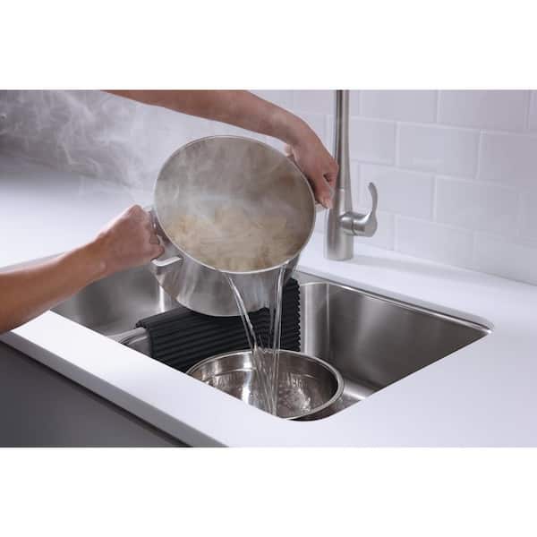 KOHLER Verse Dove Grey Silicone Sink Drying Mat K-28897-DVG - The Home Depot