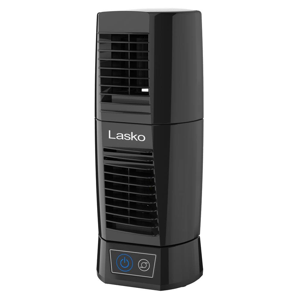 Lasko Wind Tower 12 in. Oscillating MultiDirectional Desktop Tower Fan with 2 Speeds T13310