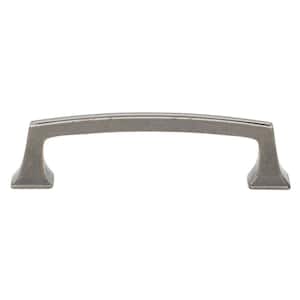 3-3/4 in. Center-to-Center Weathered Nickel Deco Base Cabinet Drawer Pulls (10-Pack)
