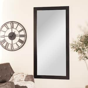 65 in. x 33 in. Rectangle Framed Black Wall Mirror