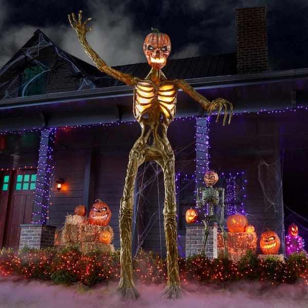 Home Accents Holiday - 12 ft. Inferno Pumpkin Skeleton