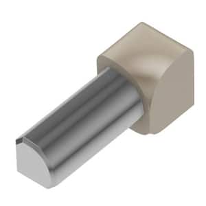 Rondec Light Beige Color-Coated Aluminum 3/8 in. x 1 in. Metal 90 Degree Inside Corner
