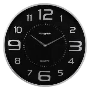 kieragrace KG Austin Wall Clock - Silver, 18"