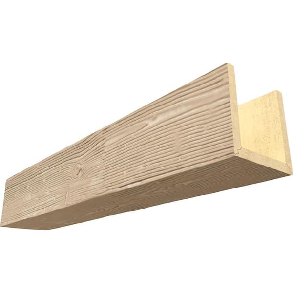 Endurathane 6 in. H x 6 in. W x 12 ft. L Sandblasted Sand Dune Faux Wood Beam