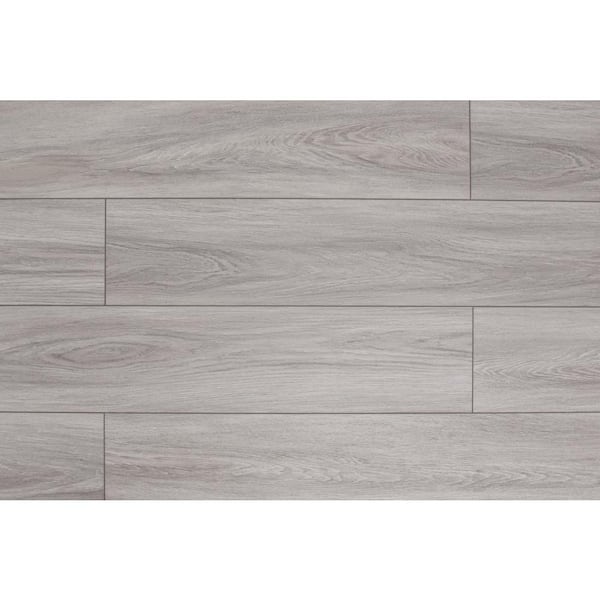 Take Home Sample - Domaine Gypsy Grey 20 MIL x 7 in. W x 60 in. L Click Lock Waterproof Vinyl Plank Flooring