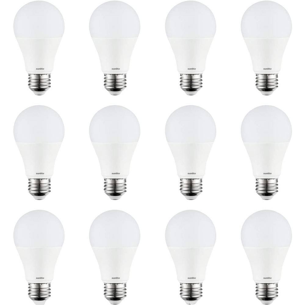 75-Watt Equivalent A19 Non-Dimmable Bright 1100 Lumens E26 Base LED Light Bulb in Daylight 6500K (12-Pack) price history on PriceWatchPro