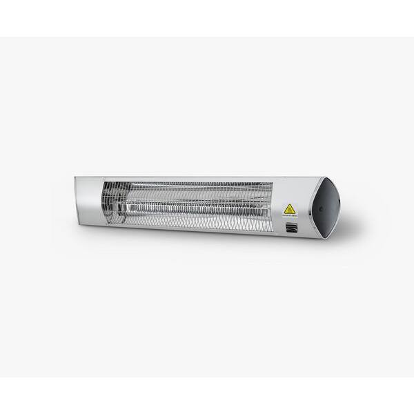 KENMORE 1500-Watt Indoor/Outdoor Carbon Infrared Wall-Mounted Electric  Patio Heater, Silver KH-7E01-SS - The Home Depot