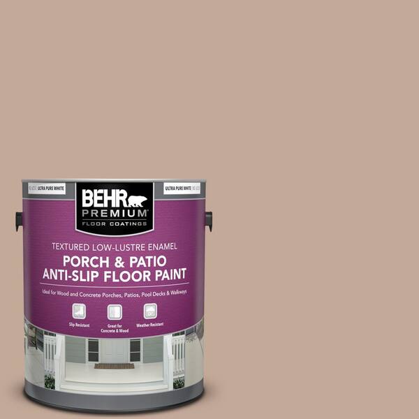 BEHR PREMIUM 1 gal. #760B-4 Adobe Straw Textured Low-Lustre Enamel Interior/Exterior Porch and Patio Anti-Slip Floor Paint