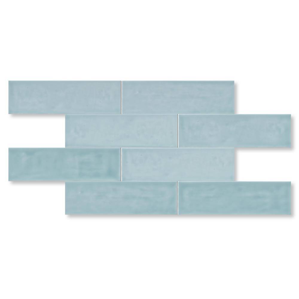 Bedouin Green Glossy Ceramic Subway Wall Tile