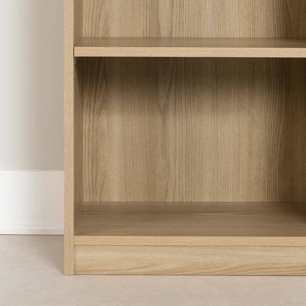Natural Ash Adjustable 68.75" Tall Wooden Bookcase