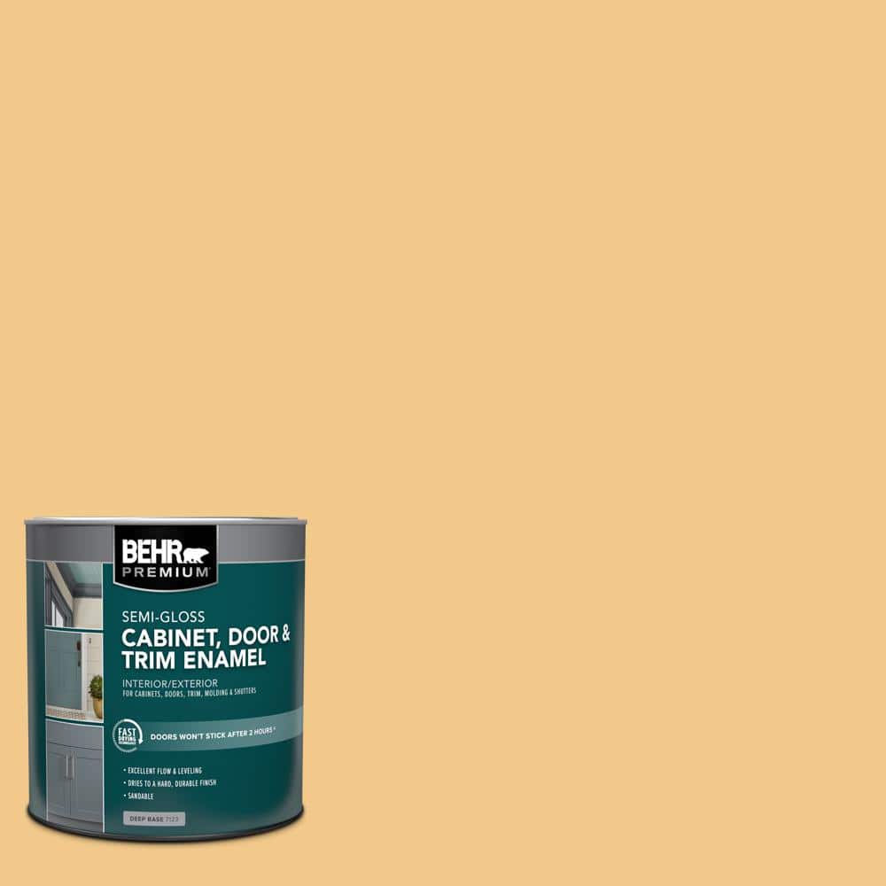 1 qt. #HDC-CL-16 Beacon Yellow Semi-Gloss Enamel Interior/Exterior Cabinet, Door & Trim Paint price history on PriceWatchPro