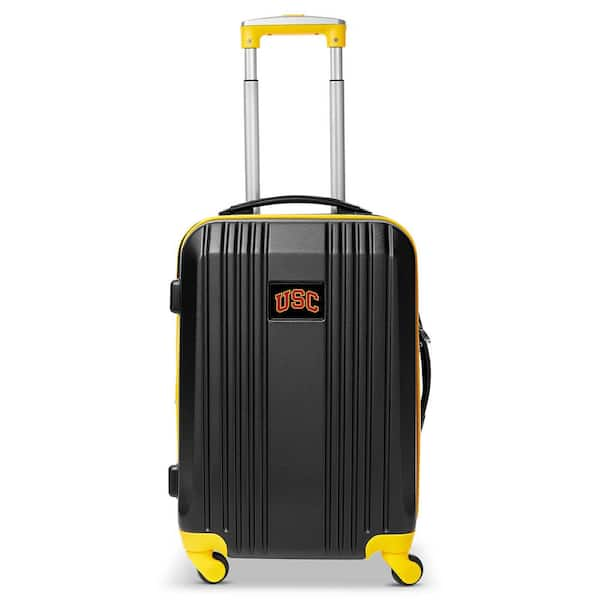 Denco NCAA Southern California 21 in. Black Hardcase 2-Tone Luggage Carry-On Spinner Suitcase