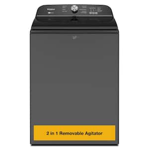5.2 - 5.3 cu. ft. Top Load Washer in Volcano Black with 2-in-1 Removable Agitator
