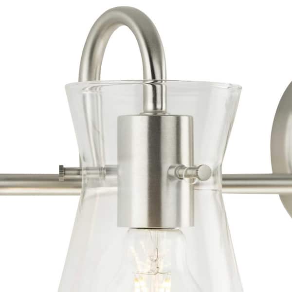 Progress Lighting Briosco Collection 21 in. 3-Light Brushed Nickel